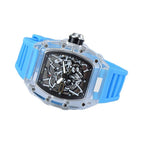 Men's watch Richard Hollow Watch Quartz Three-Pin Calendar Fashion Waterproof Spot Men's Watch 8087 SILICON A