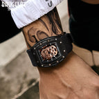 BAOGELA Domineering Skull Watch Silicone Men's Watch Waterproof Sports Quartz Watch 1612