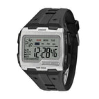 WWOOR 601 Silicone Square LDE Large Screen Display Electronic Watch Luminous Waterproof Style MEN Watch