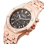 PINTIME Multi-Functional Men's Quartz 6-Pin Business fashion calendar waterproof men Watch 1473