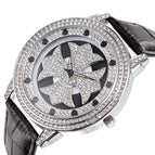 2022 fashion trend double layer fortune men's steel strap large dial rotary watch diamond inlaid watch women