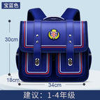 High quality new pupils school bag for girls British style one-piece open Horizontal design children's schoolbag 6-12 years old ridge protection student backpack pink