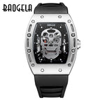 BAOGELA Domineering Skull Watch Silicone Men's Watch Waterproof Sports Quartz Watch 1612