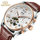 KINYUED Swiss Automatic Skeleton Tourbillon Mechanical Watch Men's Classic Mechanical Watch JYD-J012