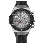 KIMSDUN Watch Men's Fashion Silicone Automatic Skeleton Mechanical men's casual Watch K-523A