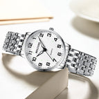 Elderly Watch Men's Waterproof Quartz Watch Big Digital Mother Middle-aged Elderly Couple Watch Gift for Mother  Father