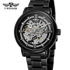 New Winner men watch European American Style Fashion Casual Hollow Automatic Mechanical men casual Watch SLZg78