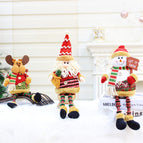 Santa Claus doll sitting long legged doll household products Christmas decorations party gift 18405