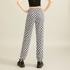 Yoga Pants Women's Loose Casual 2023 Spring and Summer Checkerboard Running Fitness Pants Aerobics Sports Tight Pants ENY221