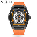 New Megir Men's Watch Best-Seller Douyin Fashion Square Luminous Sports Watch men casual 8109