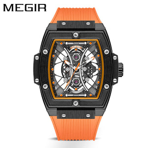 New Megir Men's Watch Best-Seller Douyin Fashion Square Luminous Sports Watch men casual 8109