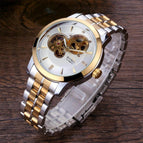 New Byino 8082 luminous waterproof full hollow Luxury Men's Business Quartz Watches Stainless Steel Round Dial Casual Watch Man Watches 2021 Modern Classic Horloges Man