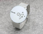 Punk Style Korean Concept Fashion Woven Mesh Strap Youth Watch Boys and Girls Canvas Strap Quartz Strap Turntable Fashion Watch 9002