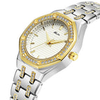 MISSFOX watch new fashion ins niche trend Korean version gold diamond waterproof quartz ladies watch 2717
