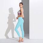 New Printed Yoga Clothes Two-Piece Set Ladies Chest Pad Soft Tight Breathable Fitness Suit sports Bra and legging TZ-220928