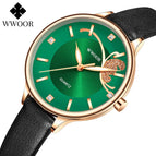 WWOOR New Ins Fashion Women's Watch Simple Waterproof Retro Temperament Quartz Belt Women's Watch 8839