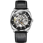 OLEVS men's watch automatic mechanical watch hollow light luxury gypsophila men's watch 6651JT