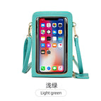 Touch screen messenger mobile phone bag female 2022 new trendy multi-functional fashion simple shoulder small bag mini mobile phone bag SJ617