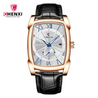 CHENXI Men's watch fashion square waterproof calendar quartz causal men's watch CX-8209