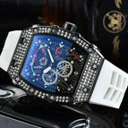 Watch for mem Richard European-Style Diamond Quartz Watch Fashion Sports Barrel-Shaped in Stock 9791
