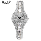 Diamond-encrusted colored diamonds fashion watch European-style high-end watch women's V196