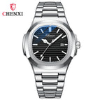 Chenxi Hot Selling Product Steel Watch Couple Luminous Waterproof Simple Fashion Business Calendar Men's and Women's Quartz Watches CX-8222