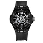 ONOLA ON3836 2023 Fashion New Hollow Automatic Mechanical Watch Men's Waterproof Transparent Case Tape Watch Men