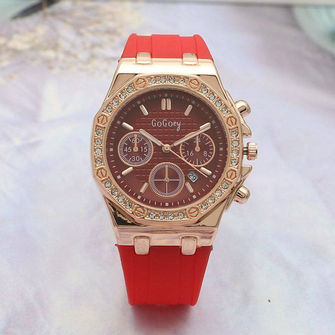 Square ix-Pin Women's Watch fashion Quartz Watch Girls Watch Silicone Strap student's casual watch 208