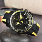 2023 New men watch Hot Sale Three-Pin Fashion Casual Men's Tape calendar casual Watch 45613