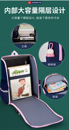 Children's school bags elementary school students boys and  girls primary school large capacity lightweight backbag
