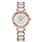 New Light Luxury Fashion Steel Band Butterfly Buckle Ceramic Ladies Watch Luminous Waterproof Watch Women K-8049L