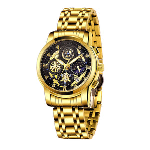 WWOOR 8864-2 Hollow Sheet Trendy Business Men's Watch Waterproof Fashion Quartz Men's Watch 8864-2