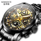 KIMSDUN hollow watch waterproof calendar quartz watch multi-functional fashion men's watch K-1966B