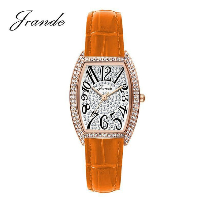 JRANDE ladies watch light luxury women's watch barrel type women's watch H7640L