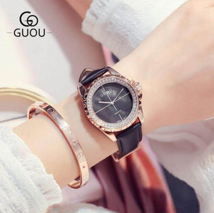 Guou 8205 Ladies Watch New Fashion Relogio Feminino Luxury Bracelet Women's Watches Women Watches Diamond Clock