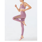 Women's yoga set fashion breathable skinny yoga running set Y26B6920 Y26K6633