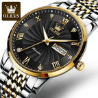 OLEVS men's Automatic mechanical watch luminous diamond waterproof watch men's business  watch 6630 men's causal watch