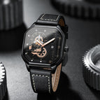 KIMSDUN men's casual watch Square Non-Mechanical Watch Waterproof Fashion  Men's Watch Sports Quartz Watch K-2168B