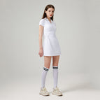 New Tennis Dress Lulu Fabric Dance Badminton Sports Pleated Skirt Golf sports Set for Women students 306
