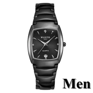 Couple Watches Men Women Stainless Steel Waterproof Quartz Watch Calendar Luminous Lovers Watch