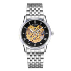 Mechanical Watch Skeleton Retro Men's Mechanical Watch Men's Watch Belt Watch Waterproof Watch 1003