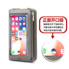 Touch screen mobile phone bag female diagonal RFID anti-theft brush multi-function shoulder transparent mini small bag wallet mobile phone bag SJ623