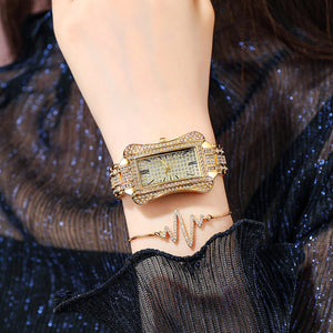 BW women's watch fashion luxury diamond square ladies watch luxury custom ladies quartz watch 8406