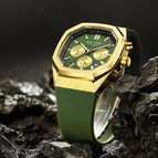 Megir Men's Watch Multi-Function Chronograph Calendar Square Fashion Sports Watch Male 2215