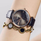 GUOU 8149 Brand Women's watches Luxury Fashion Wrist watches Leather Strap Ladies Watch Women Watches Clock