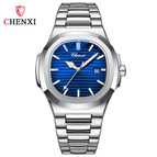 Chenxi Hot Selling Product Steel Watch Couple Luminous Waterproof Simple Fashion Business Calendar Men's and Women's Quartz Watches CX-8222