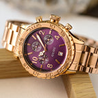 GUOU women's watch fashion trend large watch dial calendar Korean version steel band quartz watches for women men