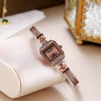 Gedi Women's Light Luxury High-Grade Watch Vintage Copper Imitation Watch Square Plate Antique Watch 51081