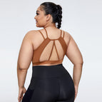 New plus size sports Bra Back Cross Double-Shoulder Strap Sports Bra Large Size High Strength Gather Yoga sports top DB7013