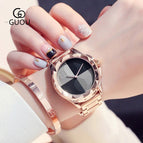 Fashion GUOU 8815 Watches Women Top Luxury Ladies Watch Blush Paragraph Tide Quartz Watch Fashion Trend Stainless Steel Women Watch